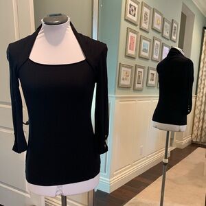 White House Black Market Classic Black Top